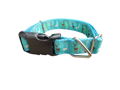 Blue Deer Nylon Dog Collar