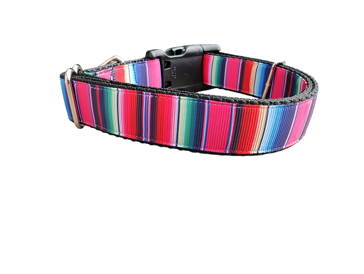 Pink Sarape Nylon Dog Collar