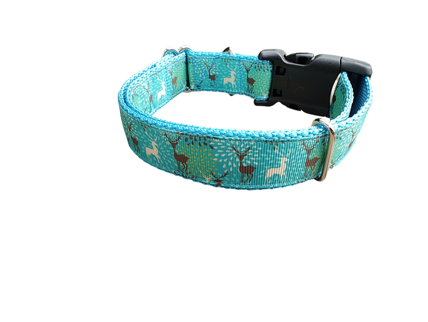 Blue Deer Nylon Dog Collar