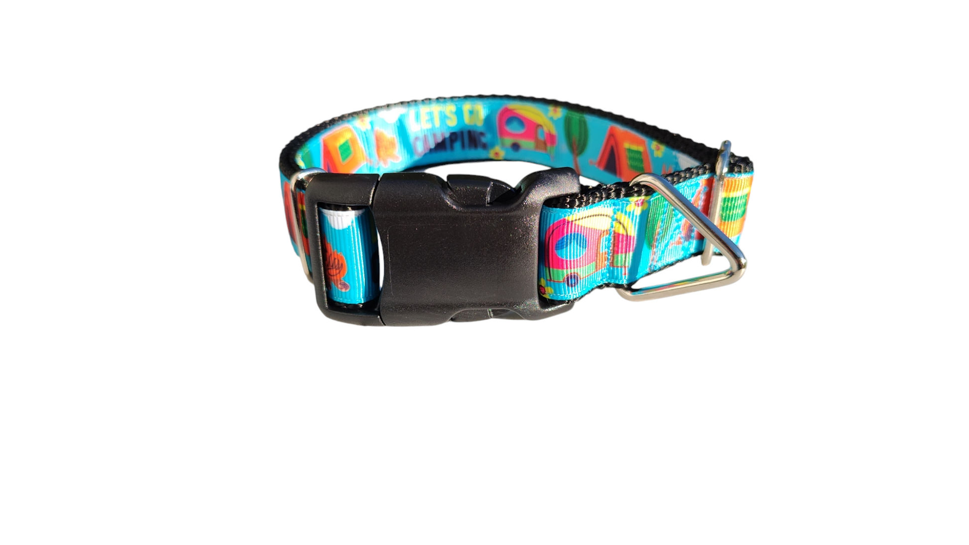 Let's Go Camping Nylon Dog Collar - Doot's Pet LLC Collars For A Cause