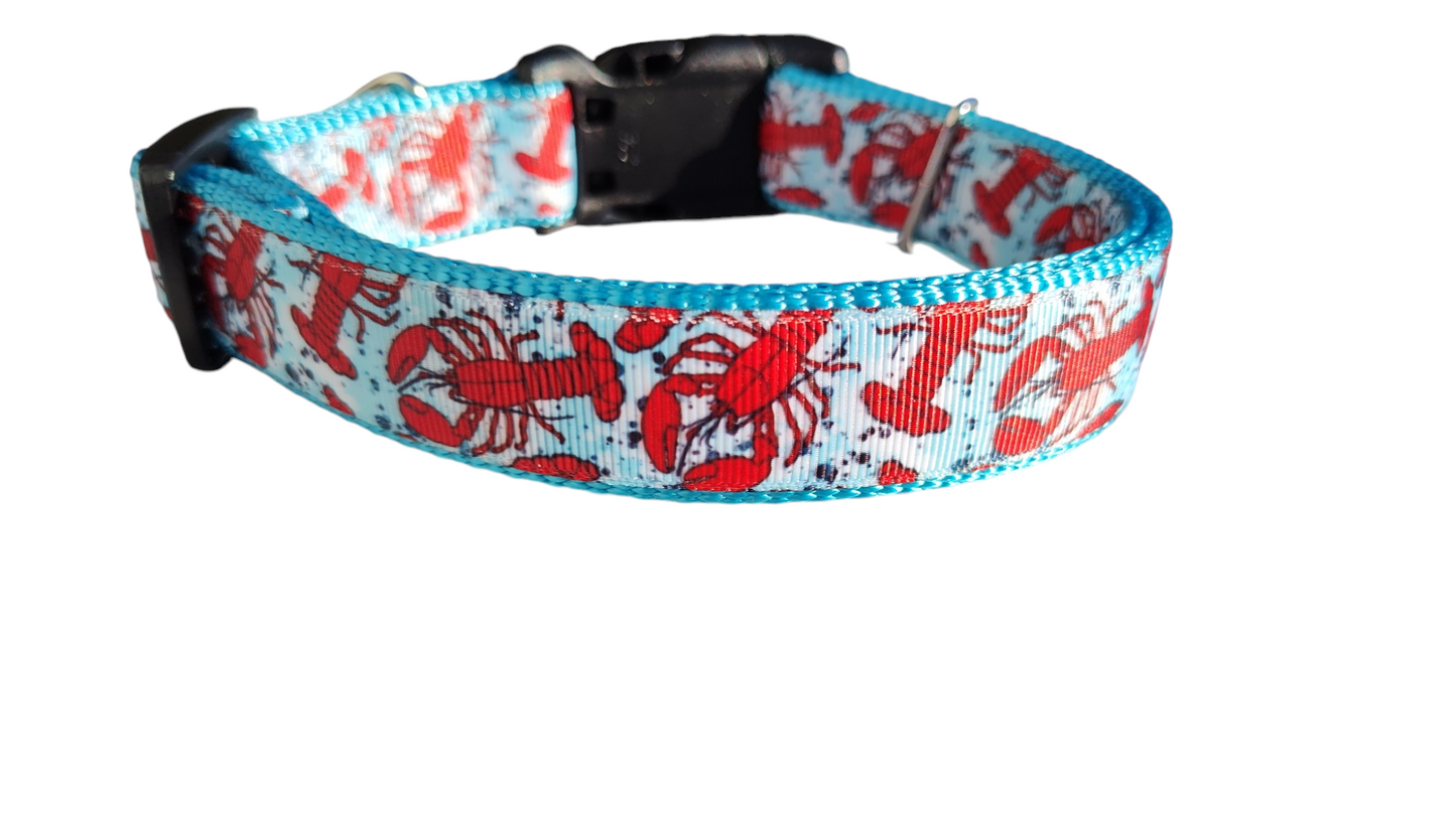 Lobster Nylon Dog Collar