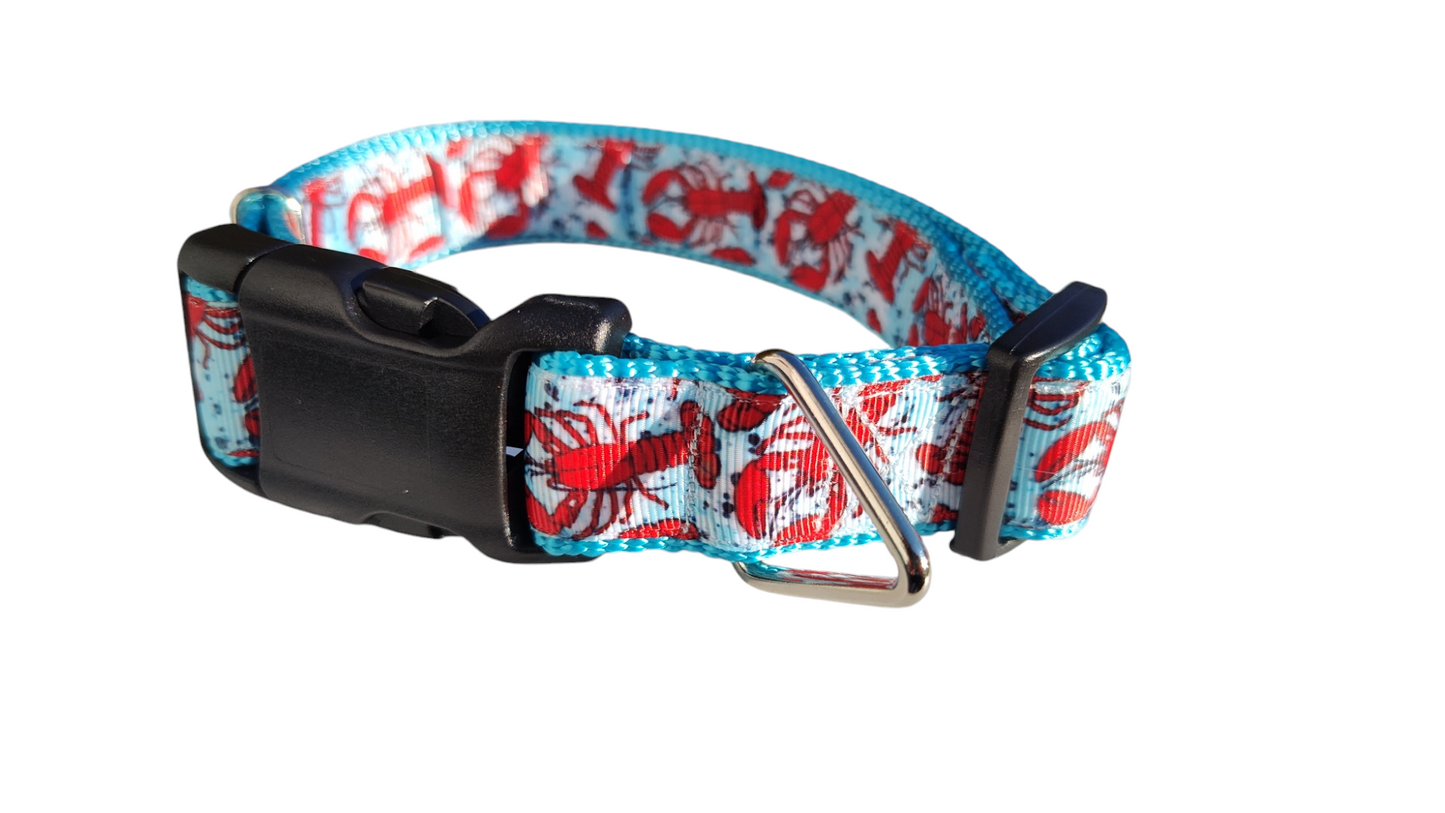Lobster Nylon Dog Collar