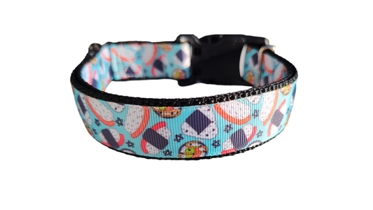 Sushi Roll Nylon Dog Collar