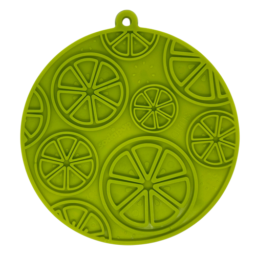Citrus Design eMat - Enrichment Lick Mat For Dogs and Cats - with Suction Cups | USA Made - Doot's Pet LLC Collars For A Cause