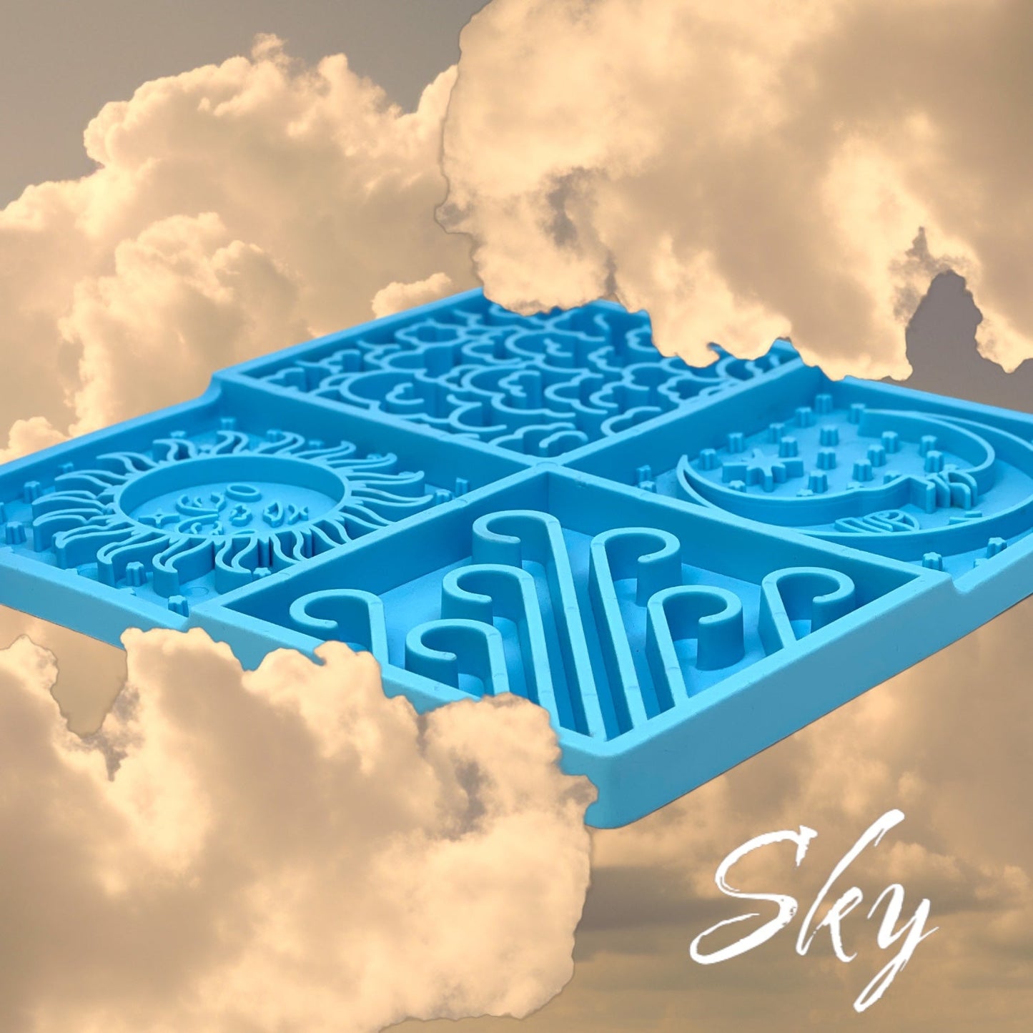 Sky eMat - Enrichment Lick Mat for Dogs and Cats | Celestial Design | SodaPup - Doot's Pet LLC Collars For A Cause