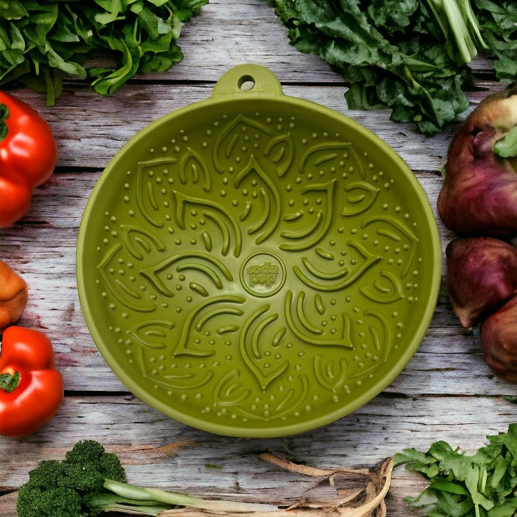 Garden of Eatin' Tipsy Bowl - Wobble Lick Mat for Dogs & Cats | USA Made - Doot's Pet LLC Collars For A Cause