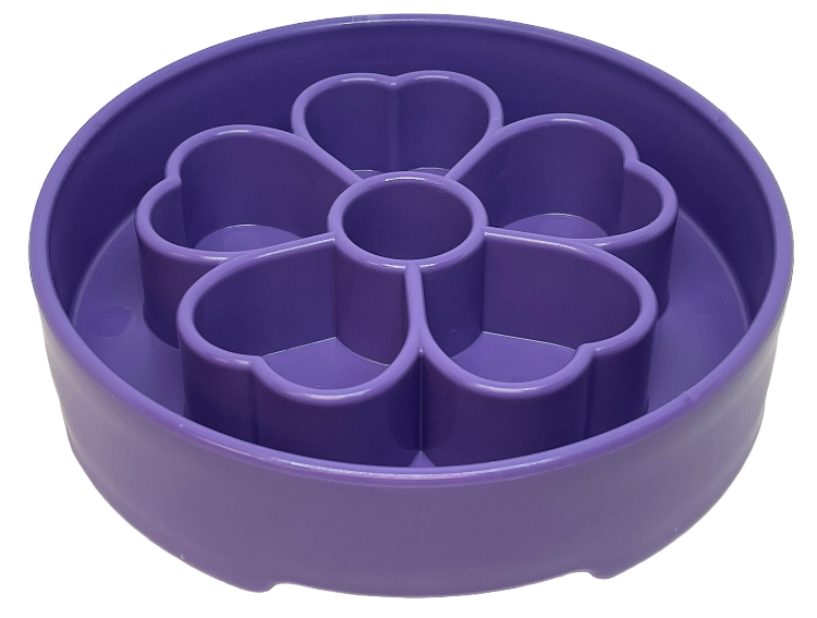 Flower eBowl Deep Slow Feeder Dog Bowl for Enrichment | USA Made - Doot's Pet LLC Collars For A Cause