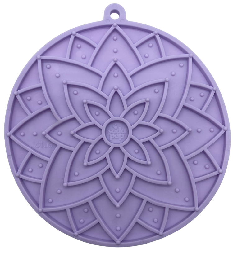 Lotus Design emat - Enrichment Lick Mat For Dogs and Cats - With Suction Cups | USA Made - Doot's Pet LLC Collars For A Cause