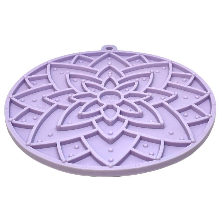 Lotus Design emat - Enrichment Lick Mat For Dogs and Cats - With Suction Cups | USA Made - Doot's Pet LLC Collars For A Cause