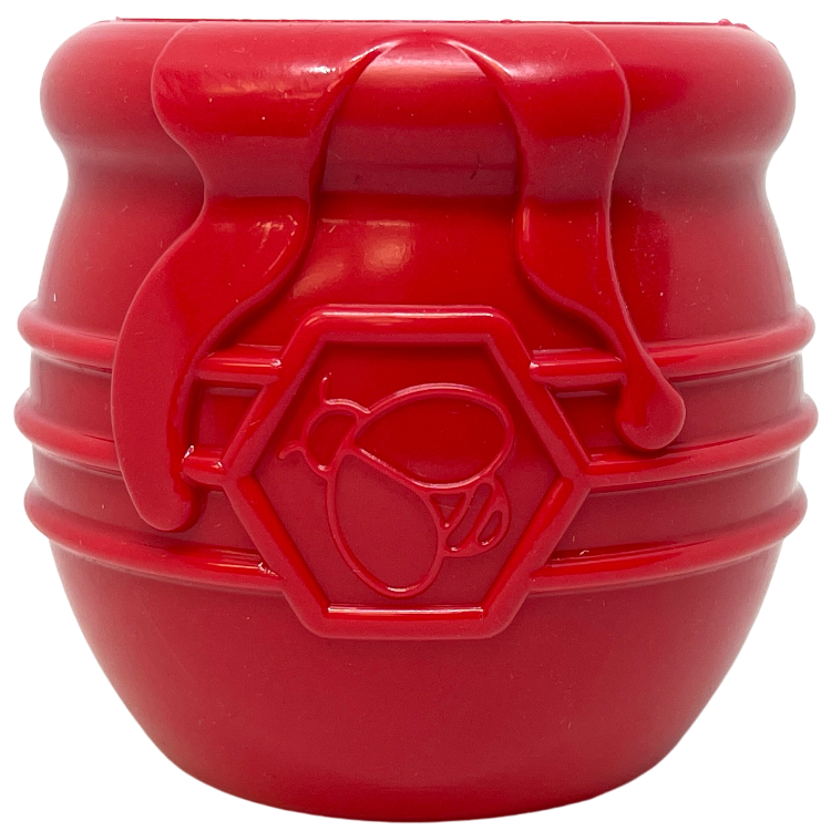 Honey Pot Dog eCup Treat Dispenser | Durable PUP-X Rubber Enrichment Toy | USA Made - Doot's Pet LLC Collars For A Cause