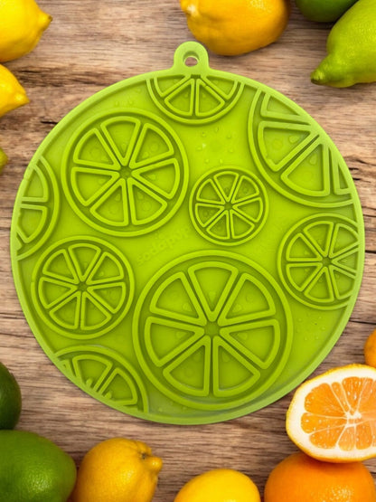 Citrus Design eMat - Enrichment Lick Mat For Dogs and Cats - with Suction Cups | USA Made - Doot's Pet LLC Collars For A Cause
