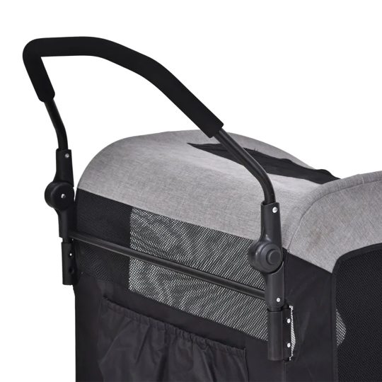 Foldable Pet Stroller with Storage Pocket
