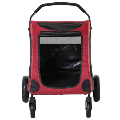 Foldable Pet Stroller with Storage Pocket