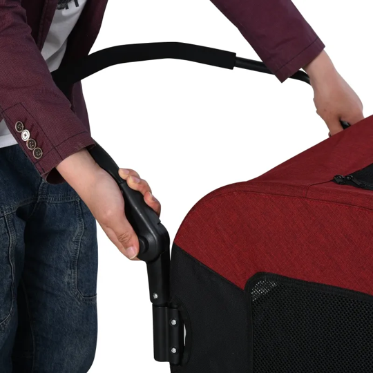 Foldable Pet Stroller with Storage Pocket