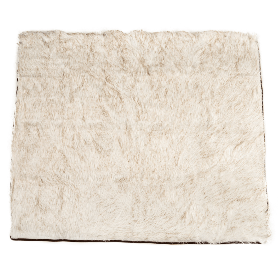 PupProtector™ Waterproof Throw Blanket - White with Brown Accents - Doot's Pet LLC Collars For A Cause