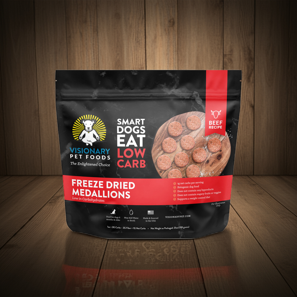 Freeze Dried Food | Beef Recipe | 25oz Bag - Doot's Pet LLC Collars For A Cause