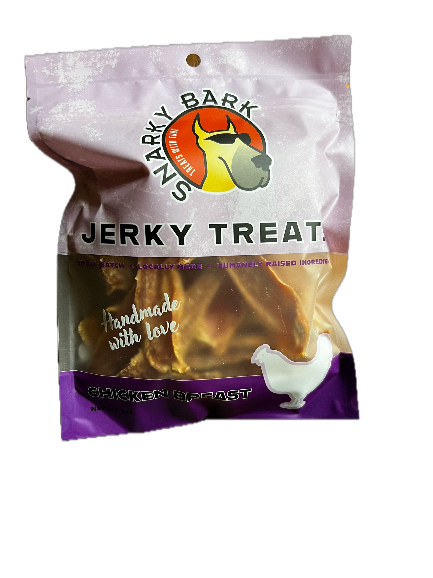 Snarky Bark Chicken Breast Jerky - Doot's Pet LLC Collars For A Cause