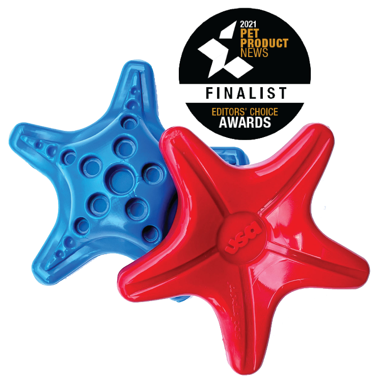 Starfish Nylon Dog Chew Toy for Aggressive Chewers | USA Made | SodaPup - Doot's Pet LLC Collars For A Cause