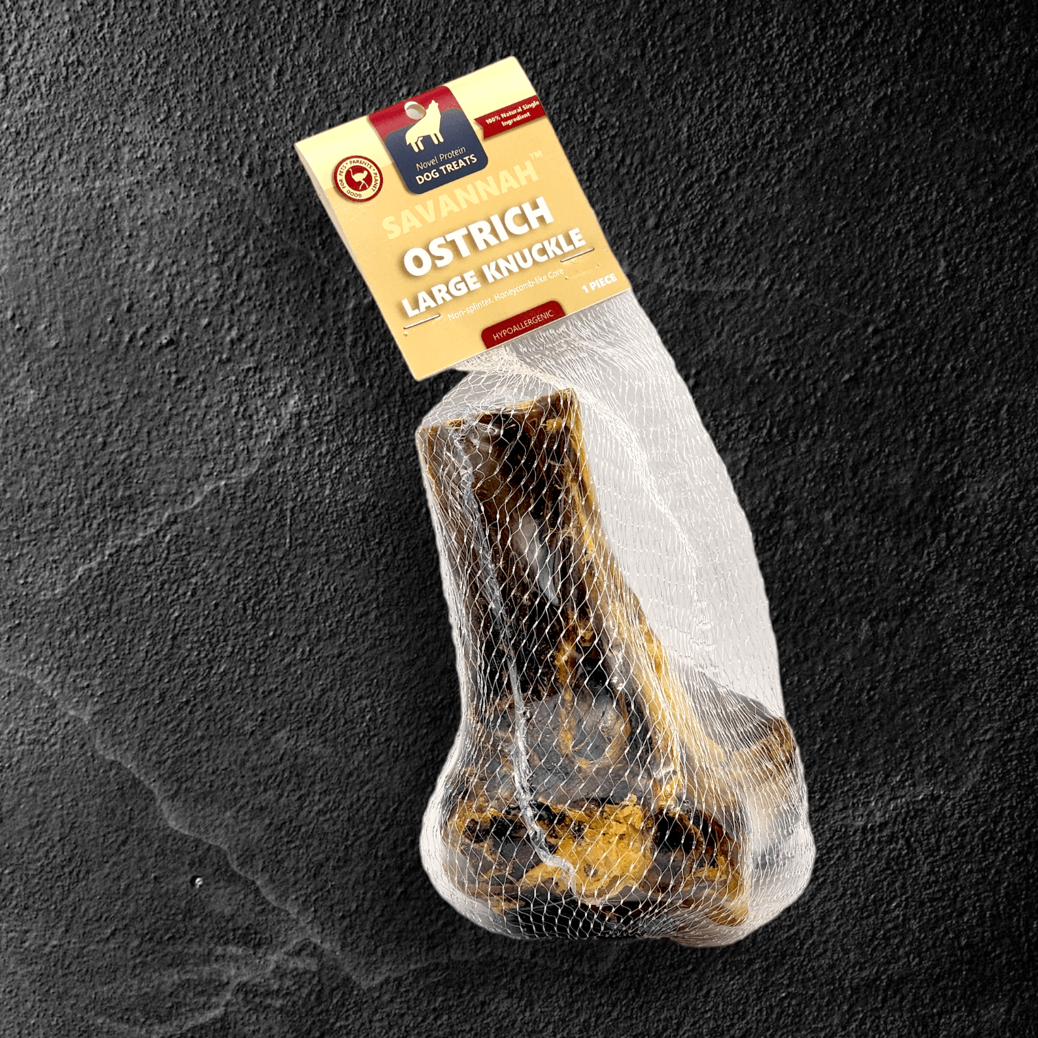 Large Ostrich Knuckle (5.5" x 5"): The Ultimate Chew for Moderate & Power Chewers - Doot's Pet LLC Collars For A Cause