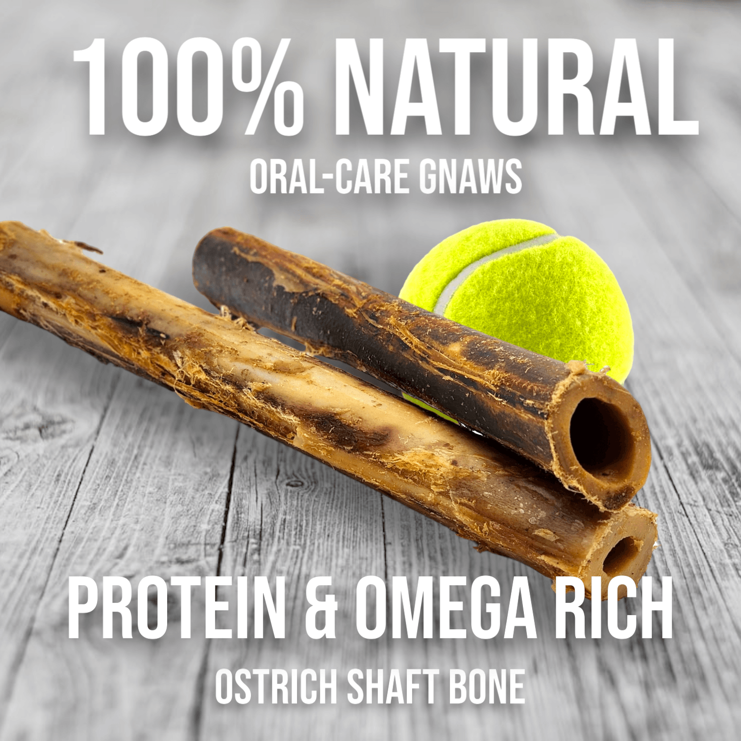 Ostrich Shaft Bones (11" x 2"): The Long-Lasting, Flavorful Chew for Medium to Large Dogs - Doot's Pet LLC Collars For A Cause