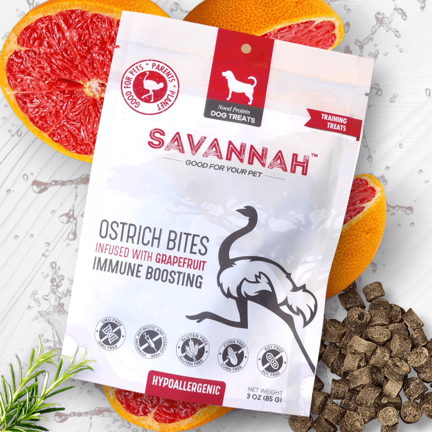 Hypoallergenic Ostrich + Superfoods 6-item Bundle - 40% off - Doot's Pet LLC Collars For A Cause