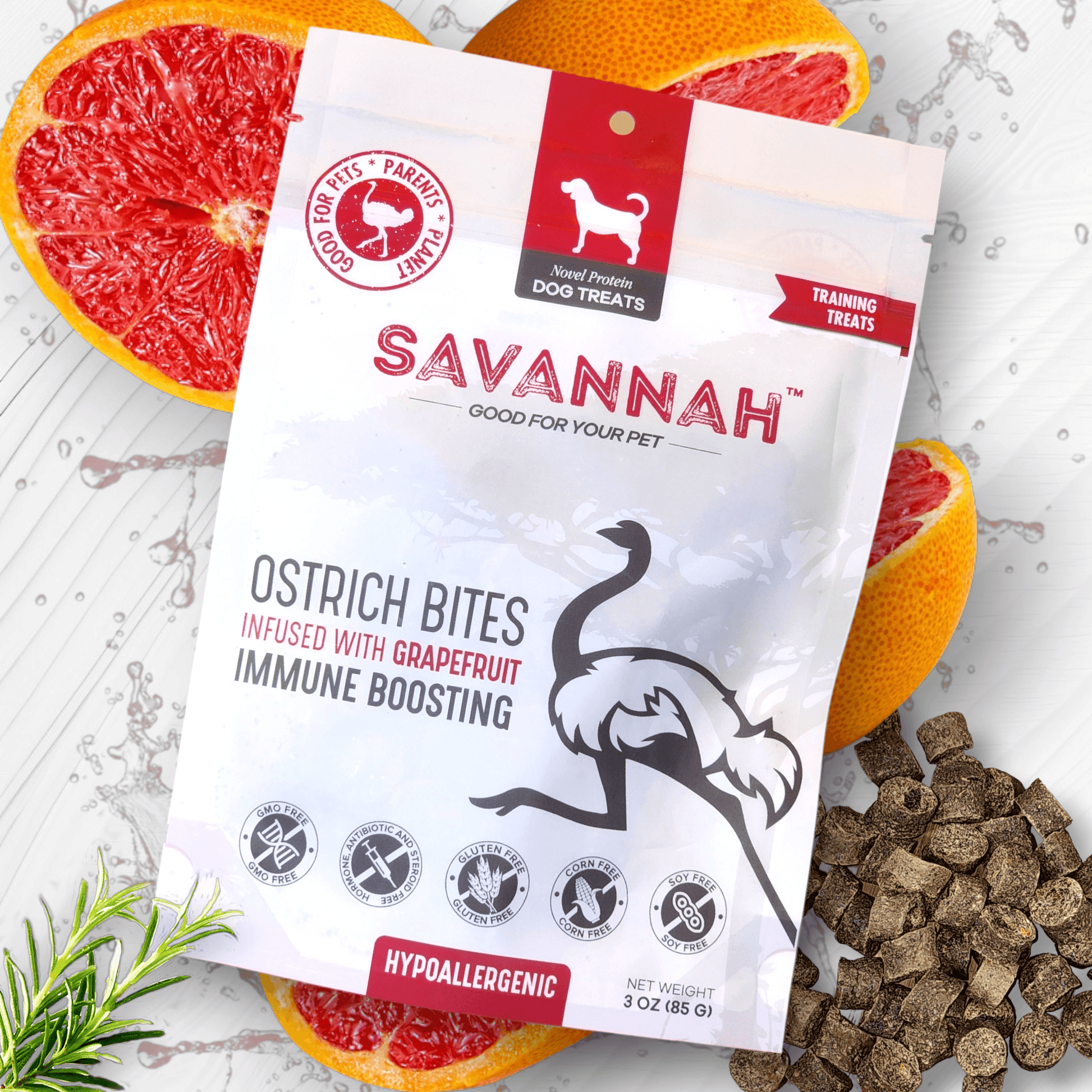 Hypoallergenic Ostrich + Superfoods 6-item Bundle - 40% off - Doot's Pet LLC Collars For A Cause