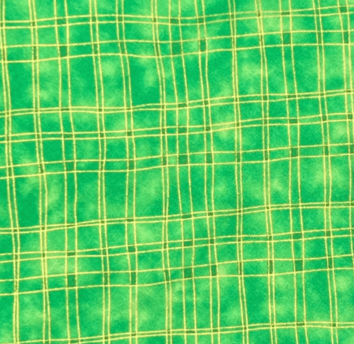 Green & Gold Plaid Bandana