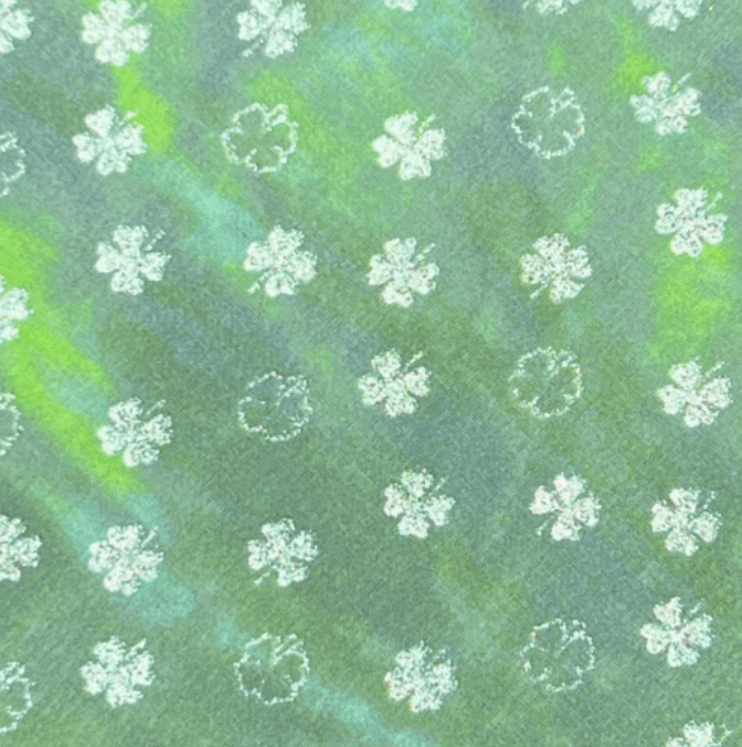 St. Patricks Day Dog Bandana Tie And Snap Tie Dye Shamrock