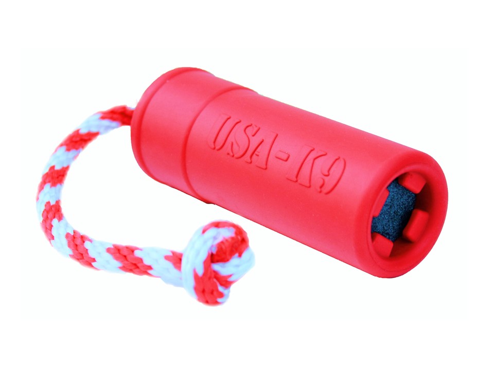 USA-K9 Firecracker Durable Rubber Floating Training Dummy - Large - Red - Doot's Pet LLC Collars For A Cause
