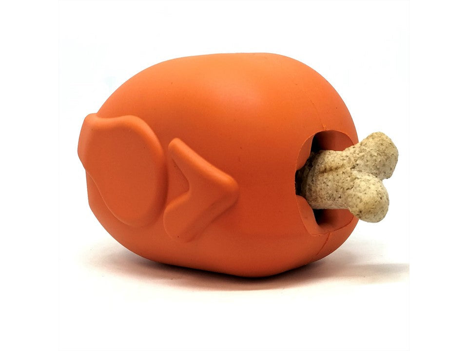 Roasted Turkey eDispenser Durable Rubber Chew Toy & Treat Dispenser - Large - 25% off! - Doot's Pet LLC Collars For A Cause