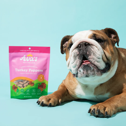 Ava's Pet Palace Freeze Dried Dog Treats - Turkey Poppers (3oz) - Doot's Pet LLC Collars For A Cause