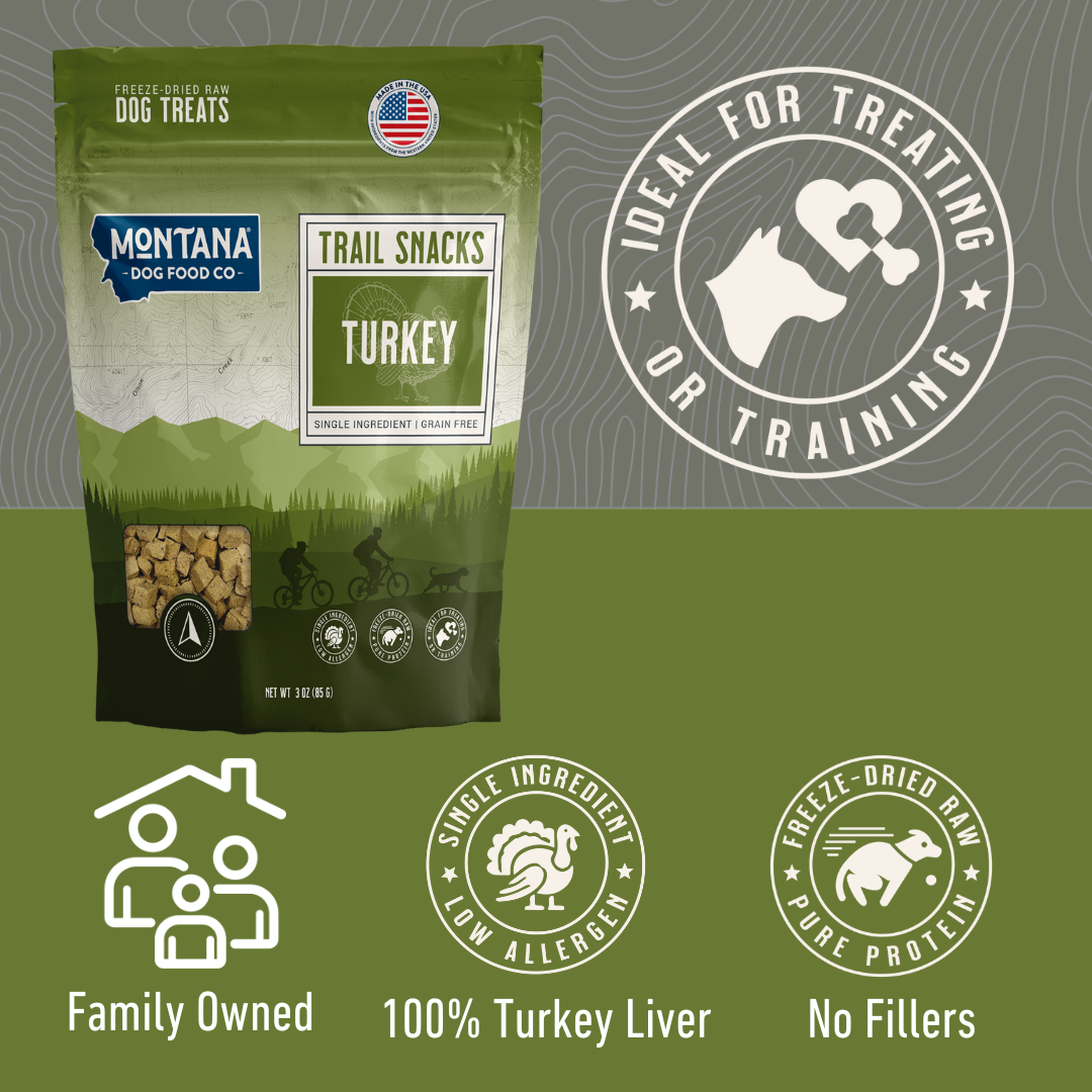 Turkey Liver Freeze-dried Raw Trail Snacks (Treats) for Dogs 3oz - Doot's Pet LLC Collars For A Cause
