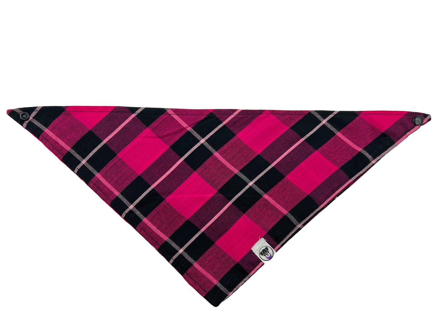 Pink Plaid Bandana
