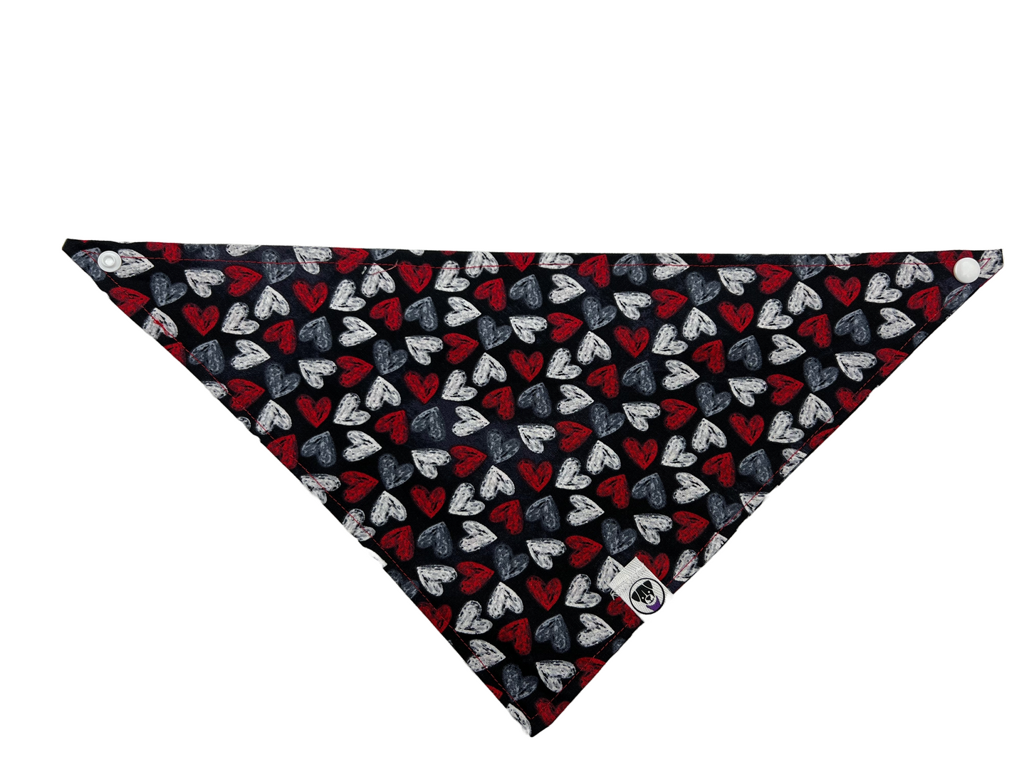 Scribble Hearts Bandana