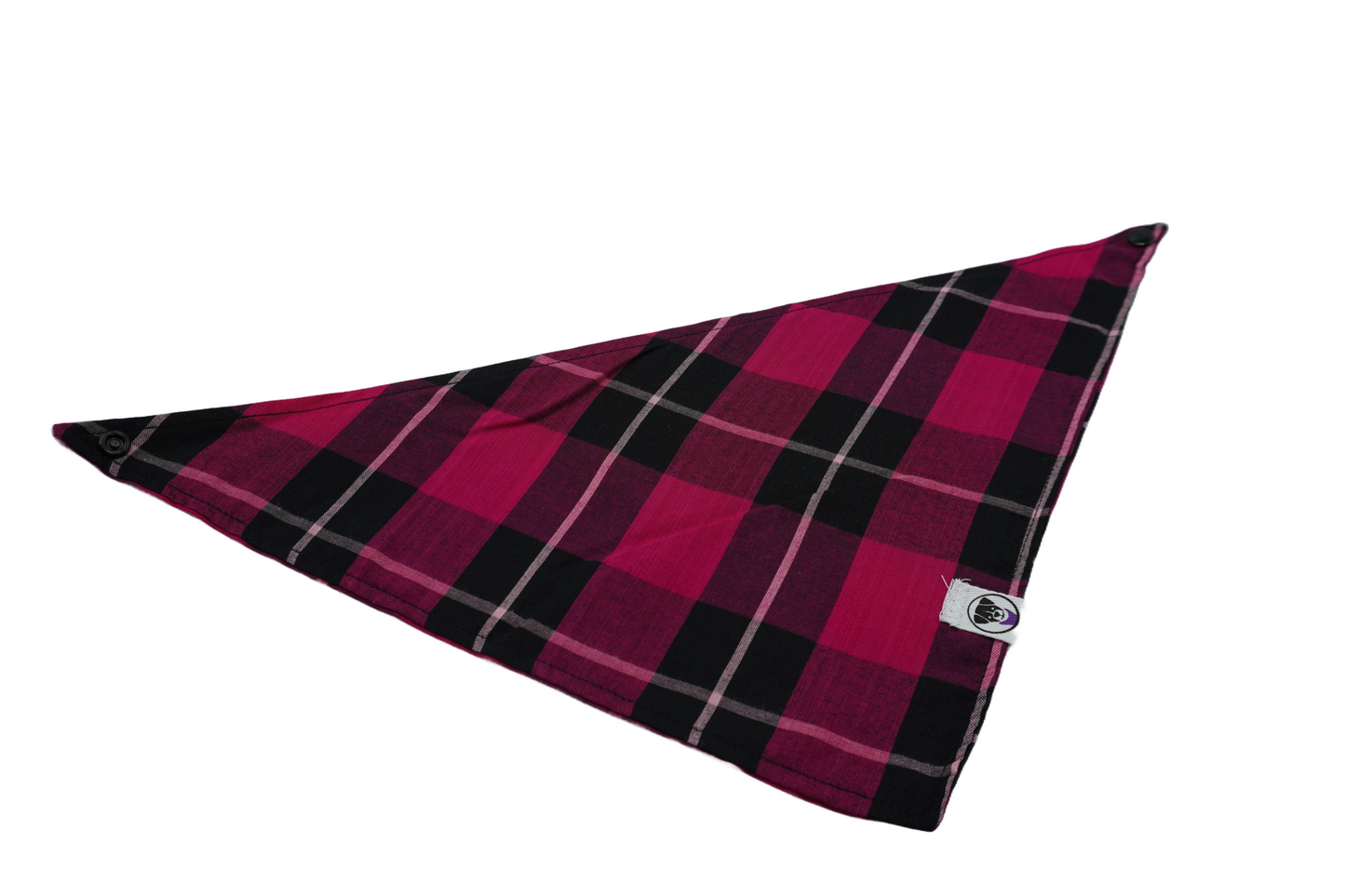 Pink Plaid Bandana