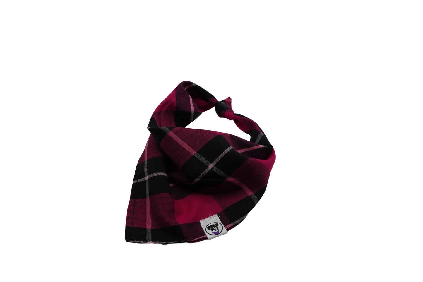Pink Plaid Bandana