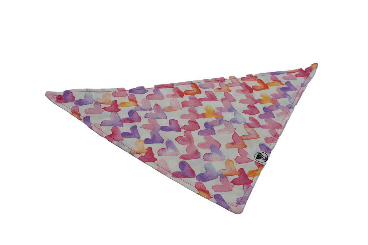 Watercolor Hearts Bandana