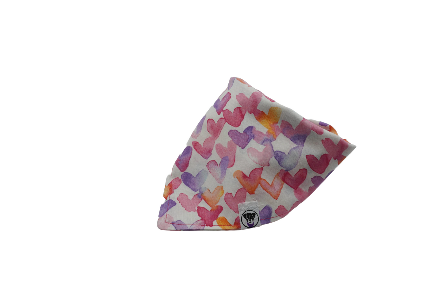Watercolor Hearts Bandana