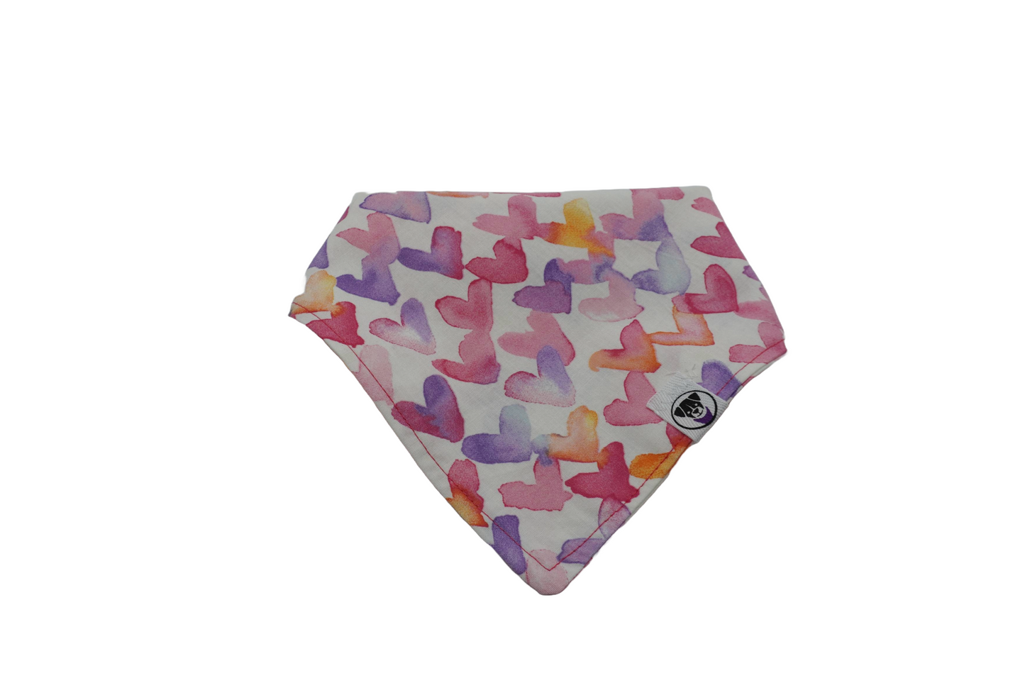 Watercolor Hearts Bandana
