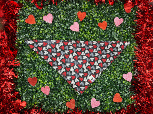 Scribble Hearts Bandana