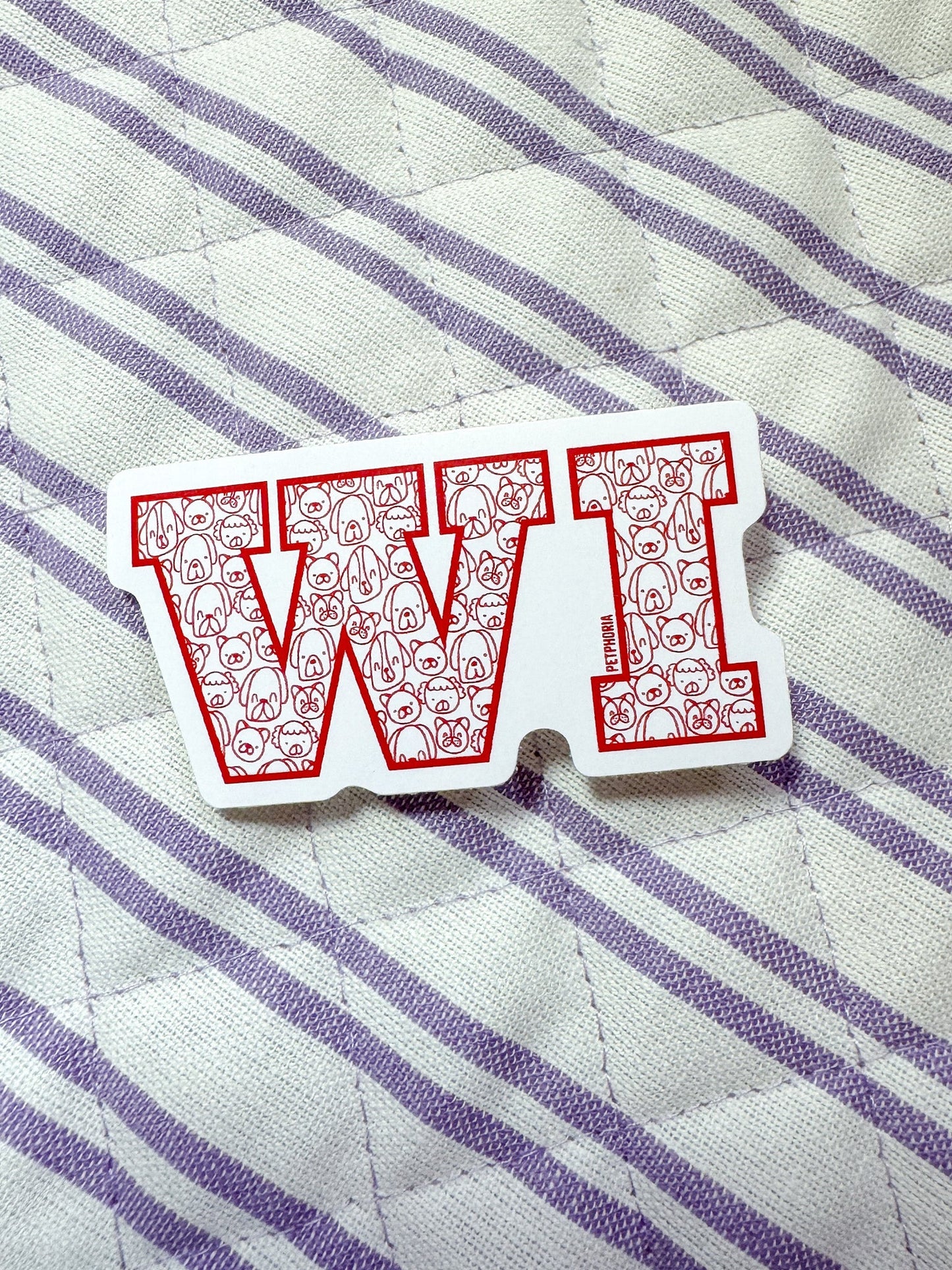 WI Dogs Sticker