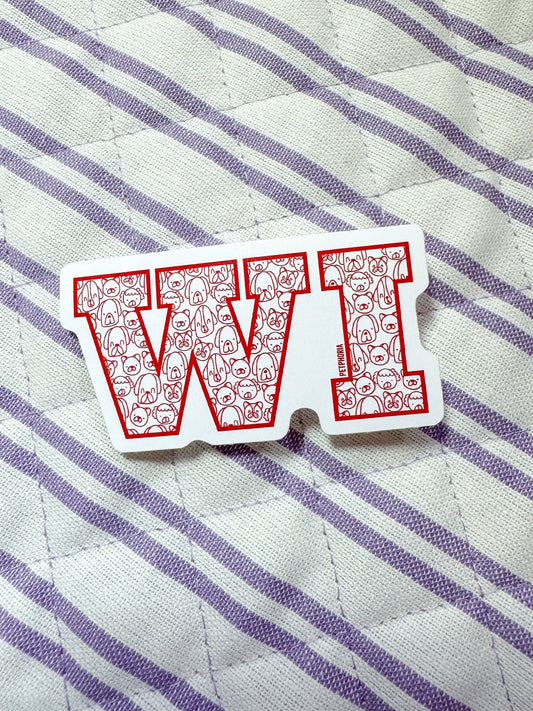 WI Dogs Sticker