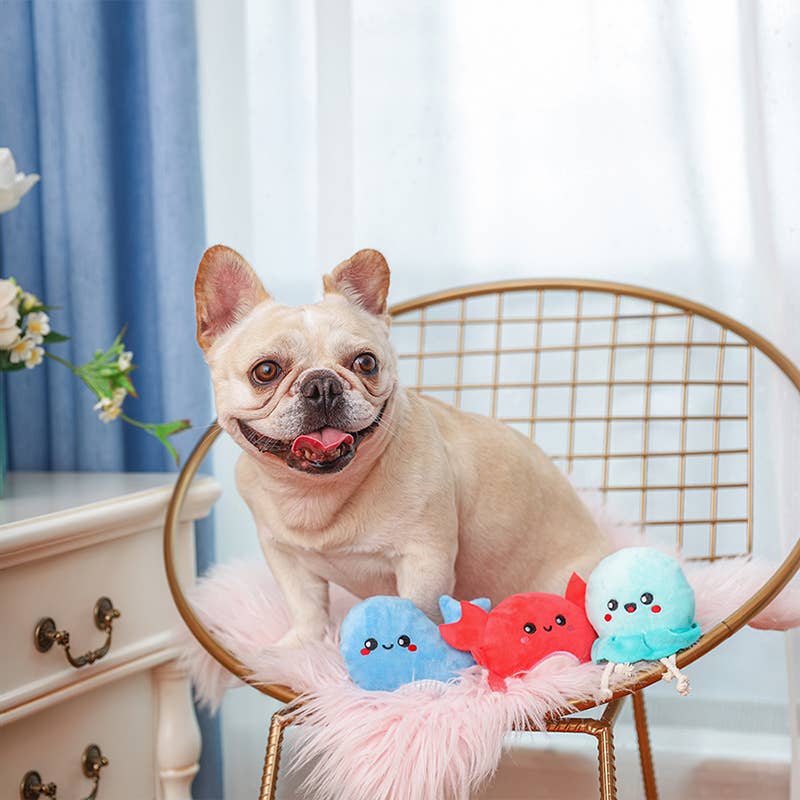 Hugsmart Products Inc - HugSmart Pet - Ocean Pals | Sea Creatures - Dog Plush Toy