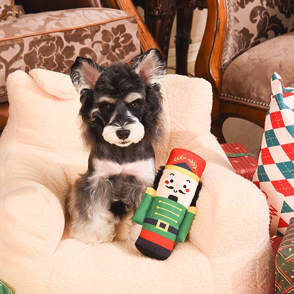 Hugsmart Products Inc - HugSmart Pet - Happy Woofmas | Nutcracker - Dog Plush Toy