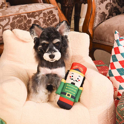 Hugsmart Products Inc - HugSmart Pet - Happy Woofmas | Nutcracker - Dog Plush Toy