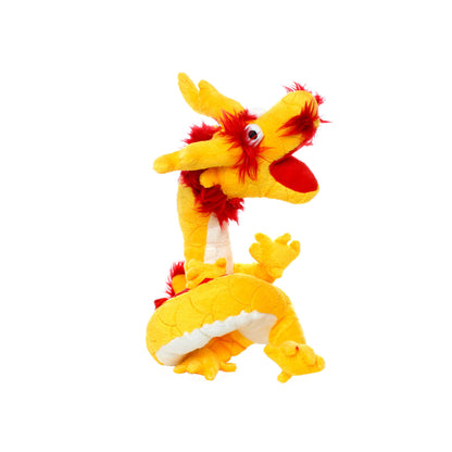 Tuffy Dog Toys - VIP Products - Mighty Dragon - Yellow, Plush, Squeaky Dog Toy
