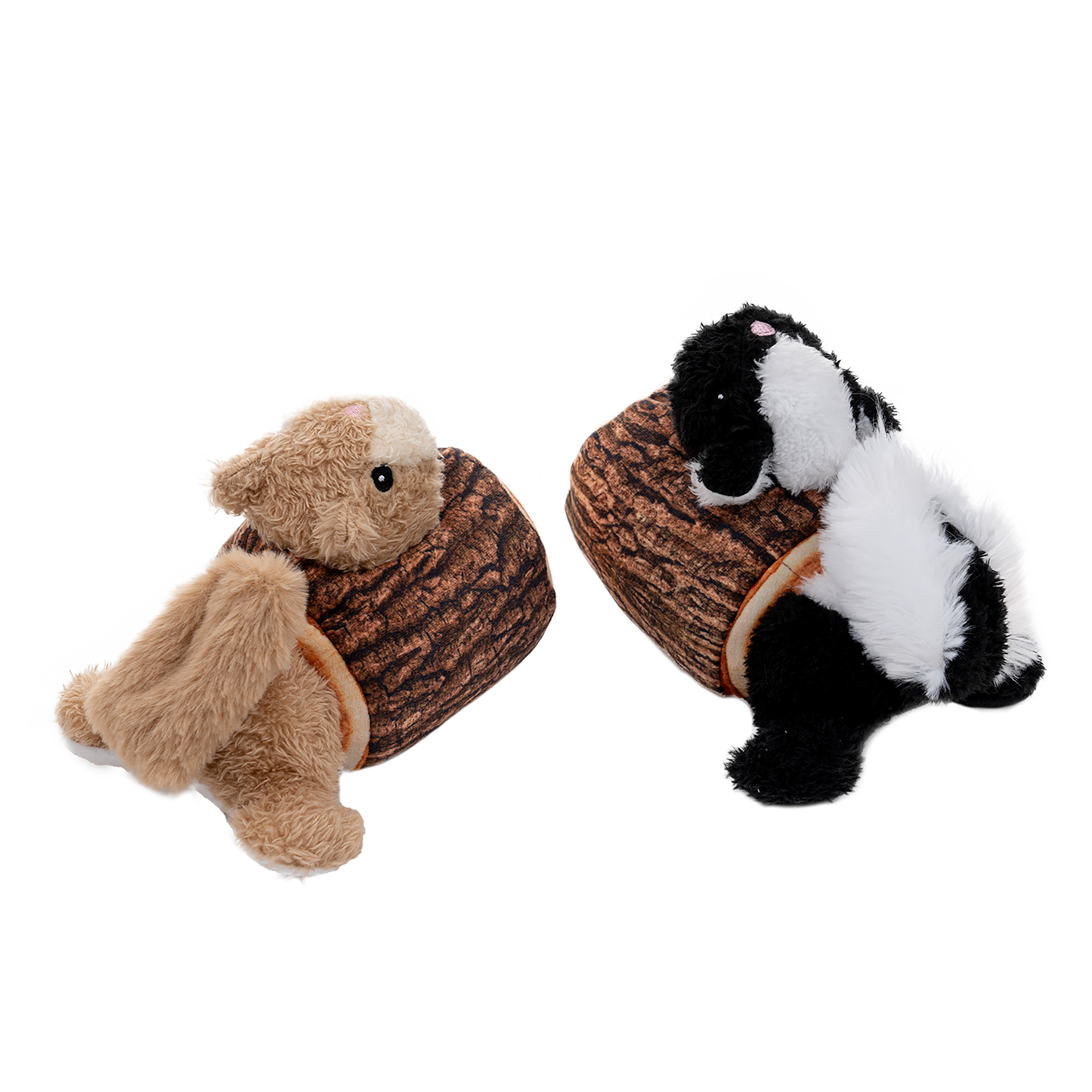Original Territory - Skunk in Log Moving Plush Dog Toy - Doot's Pet LLC Collars For A Cause