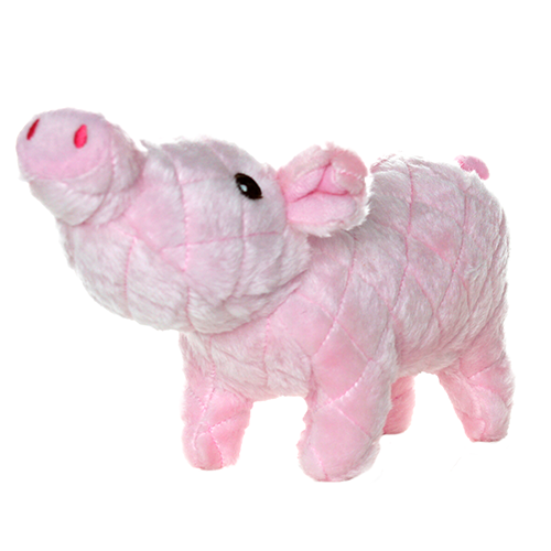 Tuffy Dog Toys - VIP Products - Mighty Farm Piglet, Plush, Squeaky Dog Toy - Doot's Pet LLC Collars For A Cause