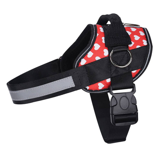 Joyride Harness - Red Hearts Joyride Basic Essential Dog Harness 1.0 - XL