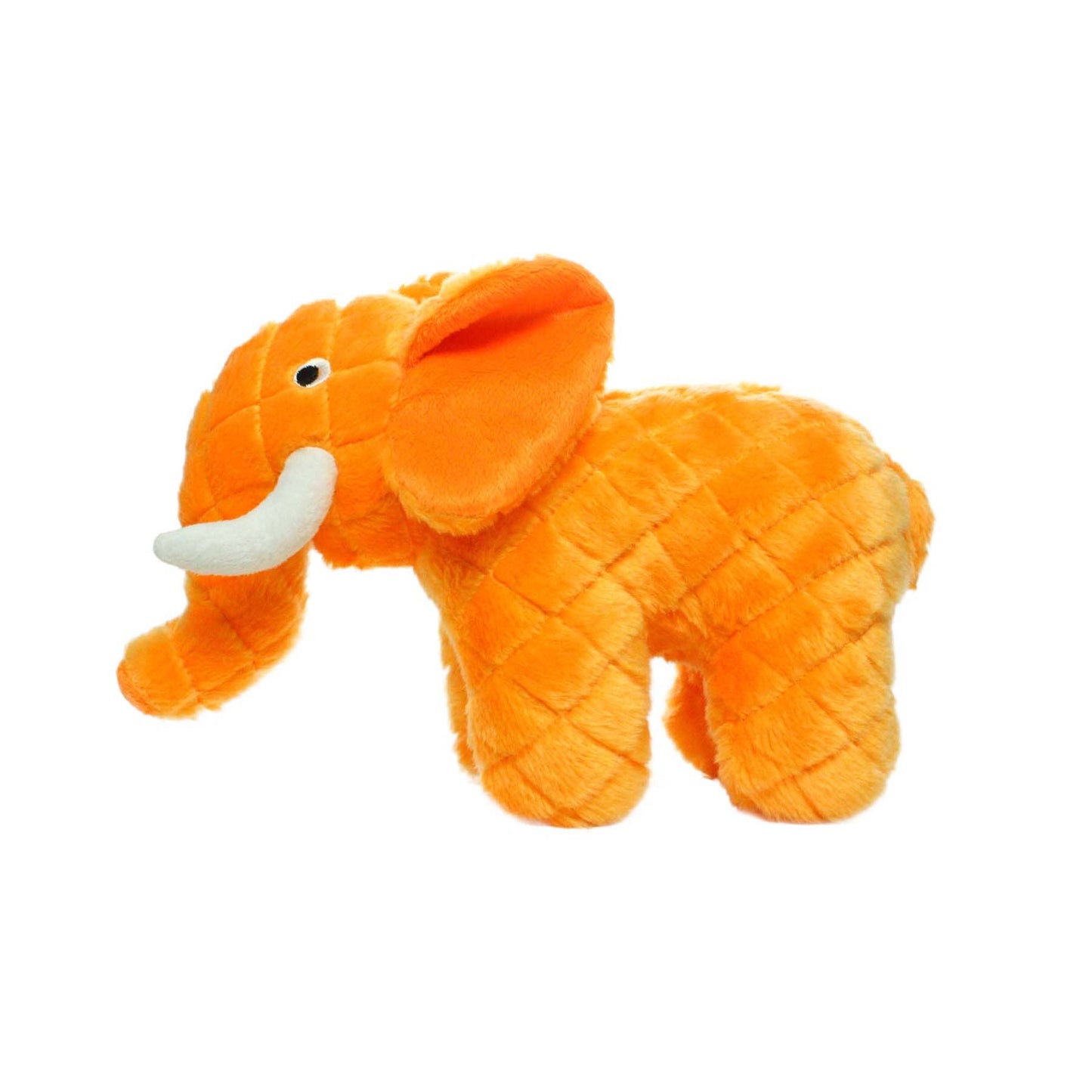 Tuffy Dog Toys - VIP Products - Mighty Safari Elephant - Orange, Plush, Squeaky Dog Toy - Doot's Pet LLC Collars For A Cause